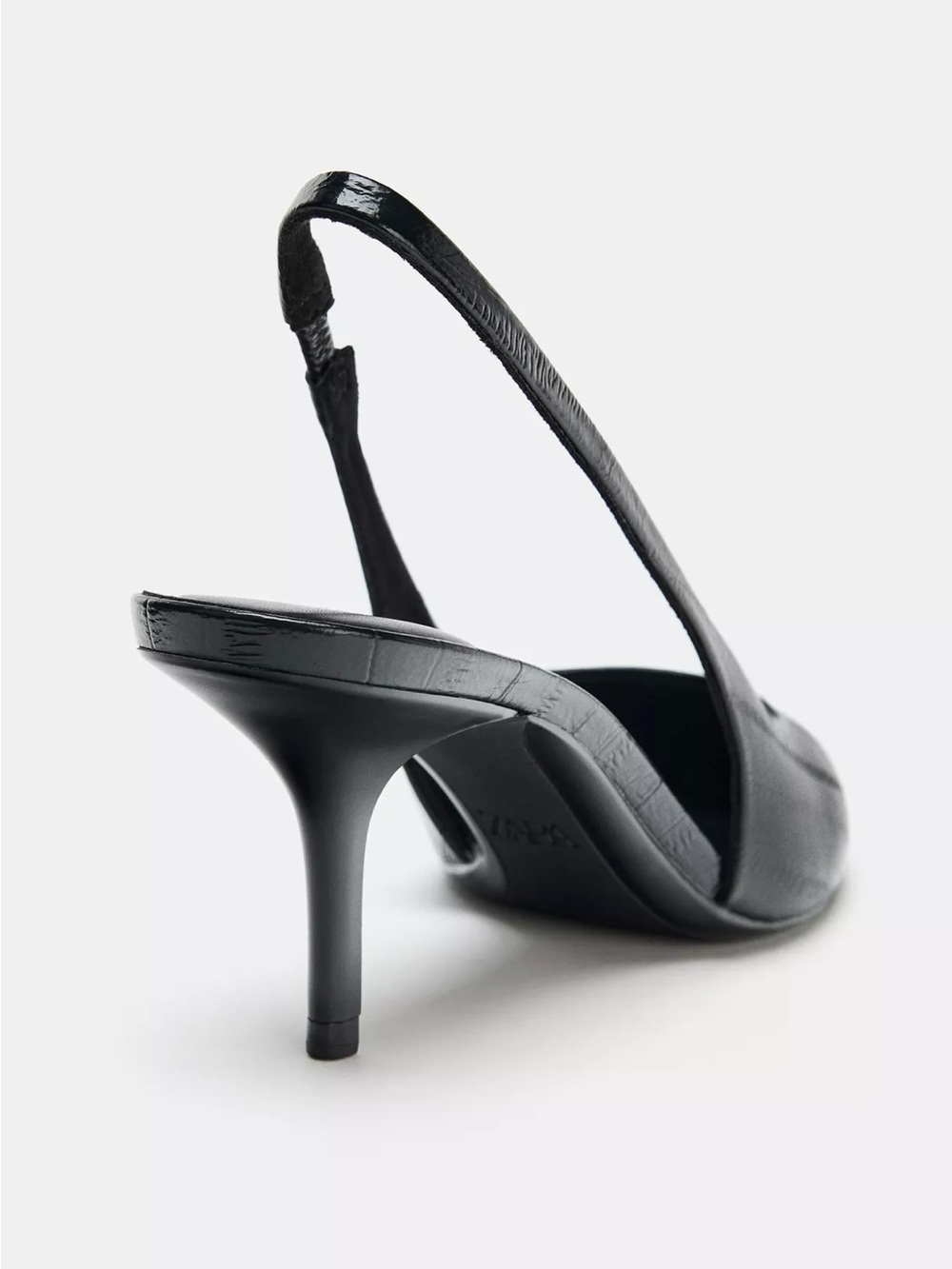 New ZARA Slingback Pointed Toe Heels - Picture 3 of 3